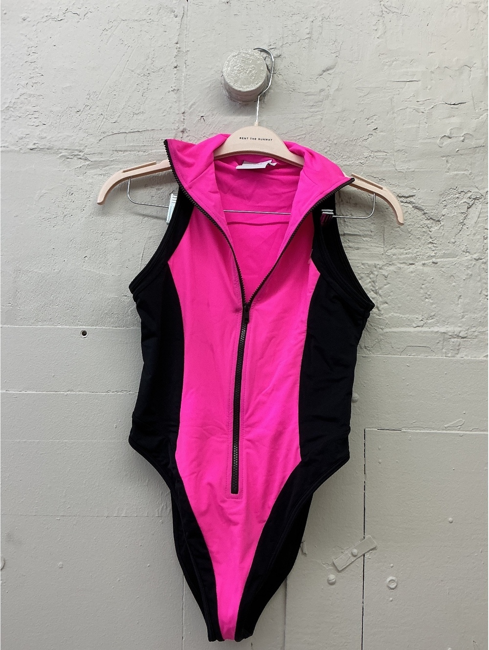Pursuit the Label x Revolve Pink and Black Viper sculpt suit One Piece Swimsuit